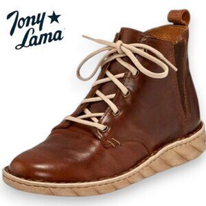 Tony Lama Lujo Sunset Leather Lace Up Shoes Chukka Chelsea Boot | Mens Sz 10
